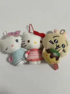 ハローキティ 、うさぎぬいぐるみ3点セット