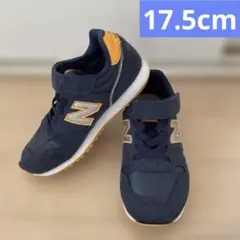new balance スニーカー 17.5cm ネイビー　オレンジ