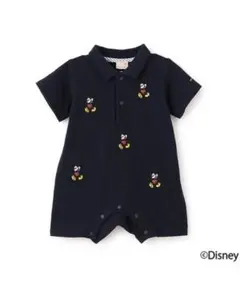 petit main ミッキーマウス ポロロンパース 80