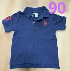 ラルフローレン ポロ　ポロシャツ　キッズ　ベビー　24M 90 ネイビー
