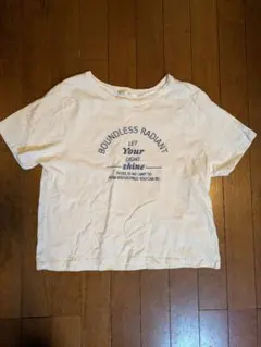 ロゴプリント クロップド丈 半袖Tシャツ ホワイトのサムネイル