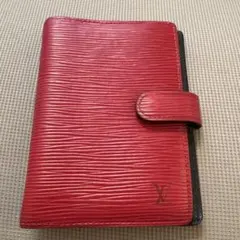 ルイ・ヴィトン　手帳カバー　エピ赤