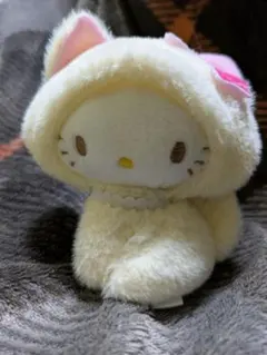 Sanrio ぬいぐるみ 猫耳フード付き キティちゃん
