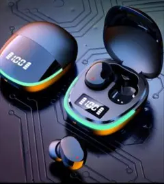 ワイヤレスイヤホン LEDディスプレイ付き