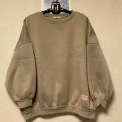 裏起毛 JaVa トレーナー ベージュ ゆったり スウェット ユニセックス