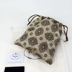 Soyogo様　専用‼️ 巾着　ポーチ　金具ロゴ　刺繍　編み込み　メタリック