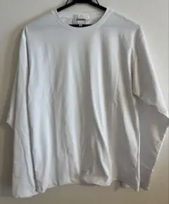 CAVARIA 長袖Tシャツ ロンT ホワイト Mサイズ メンズ シンプルのサムネイル