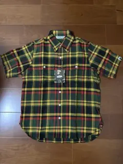 A BATHING APE ネルシャツ チェック柄 緑×黒 日本製 ウール混 L 2026年最新】アベイシングエイプ ネルシャツの人気アイテム - メルカリ