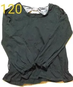 値下げ★ 首リボン シャーリング カットソー 120