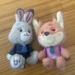 ズートピア２　ジュディ・ホップス＆ニック・ワイルド ぬいぐるみセット