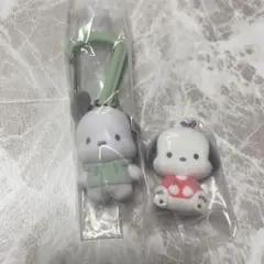 ポチャッコ ガチャガチャ キーホルダー カラビナ フロッキーマスコット2個セット