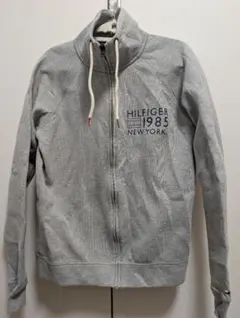 HILFIGER 1985 グレー ジップアップパーカー