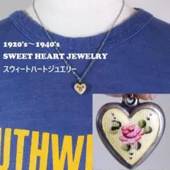 【るとは】40s スウィートハートジュエリー イニシャル ネックレス るとは】40s スウィートハートジュエリー イニシャル ネックレス