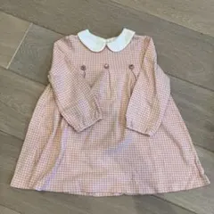 ファミリア格子ワンピース