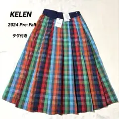 【未使用タグ付き】2024 KELEN ケレン チェック Aライン スカートのサムネイル
