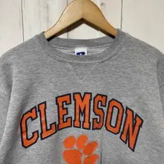 90s ラッセル アスレチック クレムソン カレッジ 犬 肉球 スウェット