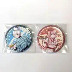 ドズル社 gigoコラボカフェ ダイナー 缶バッジ おらふくん&おらこちゃん