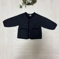 petit main キルティングジャケット 80 黒