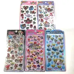 パワーパフガールズ　プチドロップステッカー　うるちゅる　キャンディグリッター