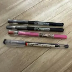 無印良品　中性ゲルインキ六角ボールペン こすって消せるニードルボールペンのサムネイル
