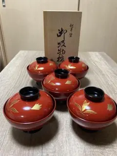 べんぼう 琉球 漆器 お椀 5客 - メルカリ