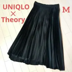 UNIQLO✕Theory　プリーツラップスカート　ブラック　Mサイズ【極美品】