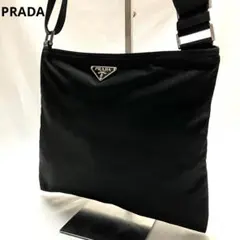 プラダ ショルダーバッグ サコッシュ テスートナイロン ブラック 黒 三角ロゴ