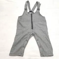 【ブランシェス】オーバーオール 千鳥柄 80㎝ ベビー服 ロンパース