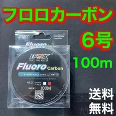 フロロカーボン 6号　100メートル　ハリス　道糸　ショックリーダー　釣り糸のサムネイル