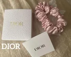 【Dior 】サテン ヘアシュシュ ＊ピンク