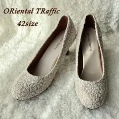 ORiental TRaffic パンプス 花柄レース サイズ42 26cm