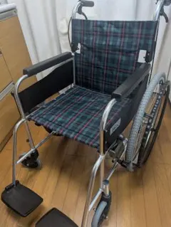 Tacaof 自走用車椅子 折りたたみ式 チェック柄 - メルカリ