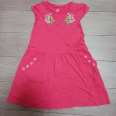 UNIQLO 　UT　半袖ワンピース ピンクオレンジ 100%コットン