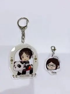 呪術廻戦 黒井美里 2個セット アクリルキーホルダー 花やしき チャーム ジロリ