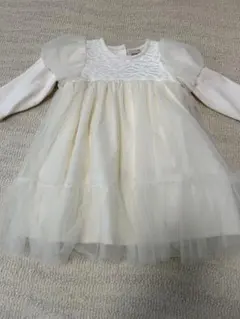 petit main アイボリー ワンピース