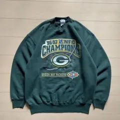 90s Pro Player USA製 NFC PACKERS スウェット 肉厚のサムネイル