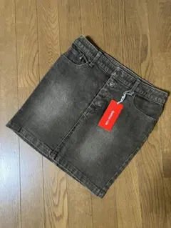 ♢Apuweiser-riche新品タグつきデニムミニスカートブラウン系のサムネイル