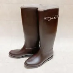 DIANA 新品 ダークブラウン レインブーツ　Mサイズ 23㎝ 23.5㎝