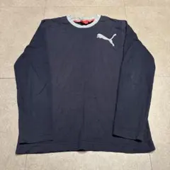 Puma プーマ　ロンt 長袖tシャツ　紺　ネイビー　XL