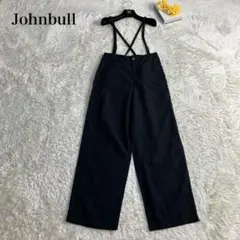 美品✨ジョンブル　サスペンダーパンツ　リネン混　近年　黒　SS 定価17600円のサムネイル