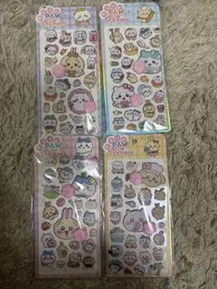 4枚⭐️ちいかわ 肉球シール おしりシール おしりぷにぷに　スクイーズ