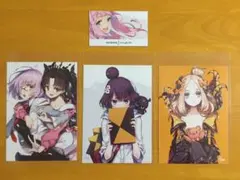ポストカード サークル名刺セット Fate FGO BsWs. 黒蛛白蛛