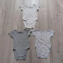 肌着　90　ロンパース　3枚セット　半袖　赤ちゃん本舗　ユニクロ