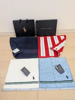 未使用 Ralph Lauren タオルセット 4枚組 2026年贈答品