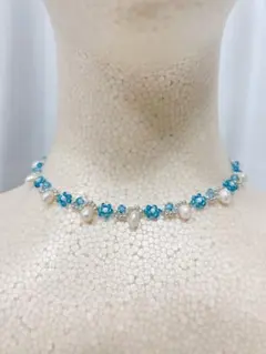 No.22 ビーズ　チョーカー　ネックレス