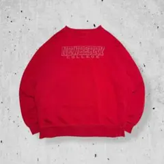 JANSPORTカレッジロゴスウェットジャンスポーツレッド赤刺繍ビンテージ古着L