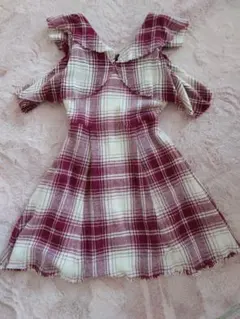 SNIDEL スナイデル　フリル　秋冬　ショルダーワンピース