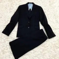 レミュー　スカート　スーツ　セットアップ　2点セット　黒　背抜き　SS