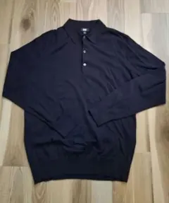 ユニクロ　ウール　ニットポロシャツ　セーター　サイズL