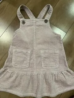 コーデュロイ フリル付きジャンバースカート 2y-3y